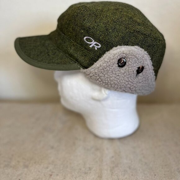 Or Unisex Yukon Cap Peat Herringbone Sz Lr - Picture 3 of 10